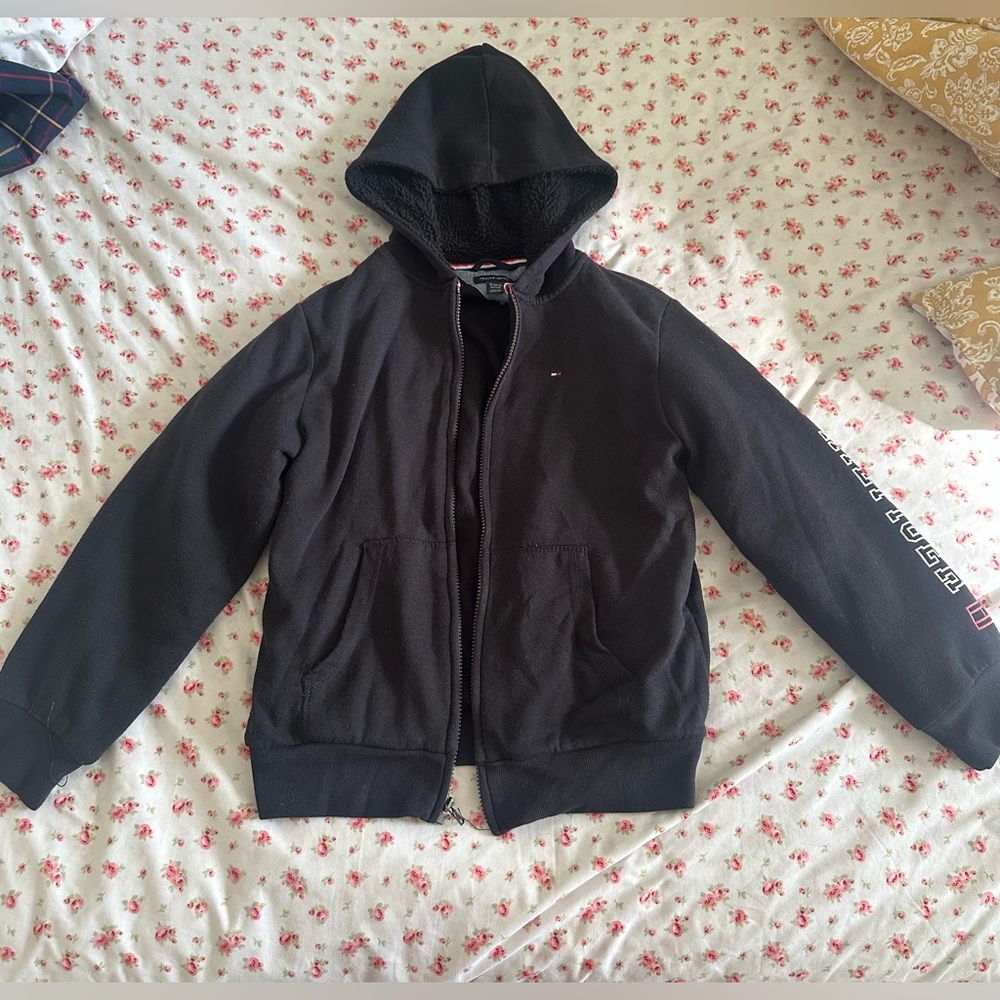 Tommy Hilfiger Black Fleece-Lined Jacket